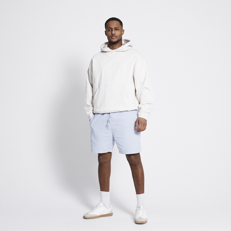 Linen blend shorts "August" Blue